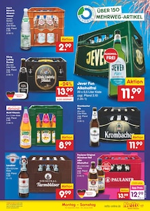 Krombacher im Netto Marken-Discount Prospekt "Aktuelle Angebote" mit 62 Seiten (Germering)