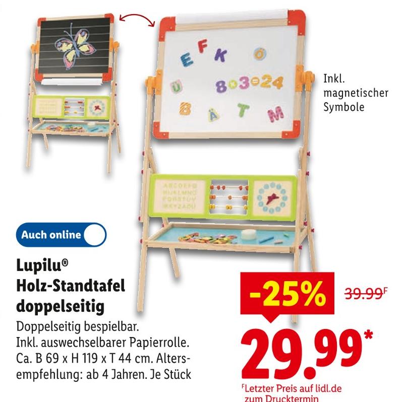 Holz-Standtafel doppelseitig