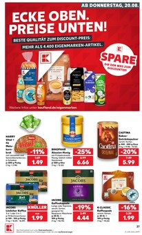 Kaffeepads im aktuellen Kaufland Prospekt (Darmstadt) Kaffeepads im Kaufland Prospekt "Hier bin ich richtig" mit 63 Seiten (Darmstadt)