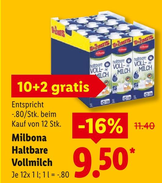 Haltbare Vollmilch