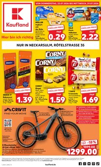 Fahrrad im aktuellen Kaufland Prospekt (Heilbronn) Fahrrad im Kaufland Prospekt "EXTRA-ANGEBOTE" mit 8 Seiten (Heilbronn)