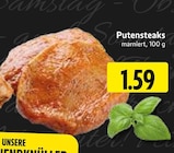 EDEKA Elbtal - Putensteaks Angebot im Prospekt Putensteaks bei EDEKA im Elbtal Prospekt für 1,59 €