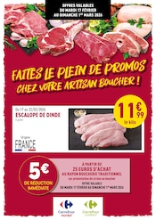 Viande Angebote im Prospekt "FAITES LE PLEIN DE PROMOS CHEZ VOTRE ARTISAN BOUCHER !" von Rayon Boucherie Carrefour auf Seite 1