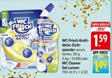 WC-Frisch Kraft-Aktiv-Duftspender oder WC Cleaner Gel Lemon Angebote von WC Frisch bei EDEKA Kirchheim für 1,59 €