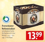 Hefeweissbier Angebote von Franziskaner bei famila Nordost Langenhagen für 13,99 €