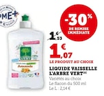 Liquide Vaisselle - L'Arbre Vert - Super U à Cherbourg-Octeville Liquide Vaisselle - L'Arbre Vert en promo chez Super U Cherbourg-Octeville à 1,07 €