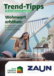 Zaun Baustoffe Prospekt für Zülpich mit 25 Seiten Zaun Baustoffe Prospekt für Zülpich: "Trend-Tipps für die energetische Sanierung", 25 Seiten, 16.10.2026 - 25.10.2026