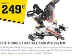 Scie à onglet radiale 1600 W Ø 254 MM à Tout Faire dans Châteauneuf-sur-Sarthe Scie à onglet radiale 1600 W Ø 254 MM à Tout Faire dans Châteauneuf-sur-Sarthe