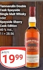 Double Cask Speyside Single Malt Whisky Angebote von Tamnavulin bei GLOBUS Halle für 19,99 €