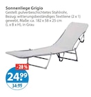 Sonnenliege Grigio im Angebot bei V-Markt in Memmingen Sonnenliege Grigio Angebote bei V-Markt Memmingen für 24,99 €
