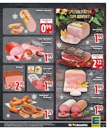 EDEKA Streichwurst im Prospekt 