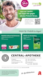 mea - meine apotheke Prospekt für Berlin mit 4 Seiten mea - meine apotheke Prospekt für Berlin: "Unsere August-Angebote", 4 Seiten, 01.08.2026 - 31.08.2026