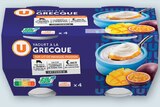 Yaourt à la Grecque sur lit de fruits - U en promo chez Super U Orange à 1,71 €