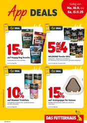 Tierfutter im Das Futterhaus Prospekt in Völklingen Aktueller Das Futterhaus Prospekt mit Tierfutter, "App DEALS", Seite 1