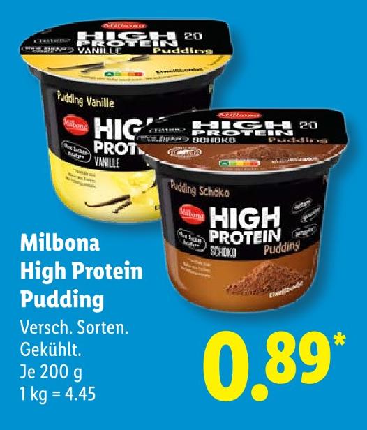 High Protein Pudding Vanille