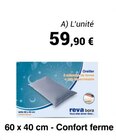Oreiller à mémoire de forme et très imperméable - reva bora en promo chez Technicien de Santé Oreiller à mémoire de forme et très imperméable - reva bora dans le catalogue Technicien de Santé