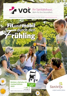 Aktueller Sanitätshaus Vot GmbH Prospekt "Fit und mobil durch den Frühling" Seite 1 von 6 Seiten