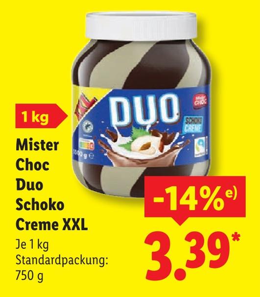 Duo Schoko Creme XXL