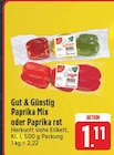 Paprika Mix Angebote von Gut & Günstig bei EDEKA Freiberg für 1,11 €
