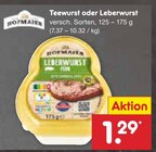 Aktuelle Wurst Angebote bei Netto Marken-Discount in Magdeburg Aktuelles Teewurst oder Leberwurst Angebot bei Netto Marken-Discount in Magdeburg ab 1,29 €
