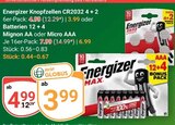 Aktuelle Batterie Angebote bei GLOBUS in Braunschweig Aktuelles Knopfzellen CR2032 4 + 2 Angebot bei GLOBUS in Braunschweig ab 3,99 €