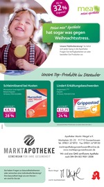 mea - meine apotheke Apotheken Prospekt der aktuellen Woche mit 4 Seiten, gültig von 01.12.2025 bis 31.12.2025, in Gunzenhausen und Umgebung Aktueller mea - meine apotheke Apotheken Prospekt in Gunzenhausen und Umgebung, "Unsere Dezember-Angebote" mit 4 Seiten, 01.12.2025 - 31.12.2025