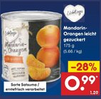 Mandarin-Orangen leicht gezuckert bei Netto Marken-Discount im Schöppenstedt Prospekt für 0,99 €