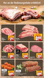 Schweinefleisch Angebot im aktuellen REWE Prospekt auf Seite 8