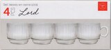 Lot de 4 tasses - LORD en promo chez Intermarché Hyper Lot de 4 tasses - LORD dans le catalogue Intermarché Hyper