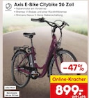 Aktuelles Axis E-Bike Citybike 26 Zoll Angebot bei Netto Marken-Discount in Trier ab 899,00 €