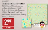 Mitteldecken/Servietten Angebote von KOKETT bei ALDI Nord Paderborn für 2,99 €