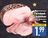 Farmland-Schinken von Zimmermann im aktuellen EDEKA Prospekt für 1,99 €