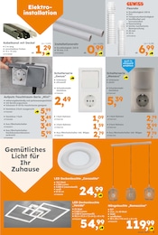 Globus-Baumarkt LED Leuchten im Prospekt 