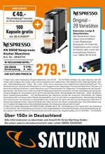 Saturn Prospekt "Nespresso", 1 Seiten, für Brühl, 17.03.2020 - 31.03.2020 Saturn Prospekt "Nespresso", 1 Seiten, für Brühl, 17.03.2020 - 31.03.2020