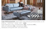 Leder-Wohnlandschaft Angebote bei XXXLutz Möbelhäuser Pforzheim für 4.999,00 €