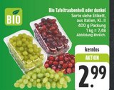 Bio Tafeltrauben hell Angebote bei EDEKA Gera für 2,99 €