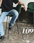 Chaise de bar LUNA. en promo chez Maisons du Monde Saint-Brieuc à 109,00 €