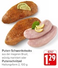 Puten-Schwenksteaks Angebote bei EDEKA Mannheim für 1,29 €