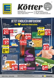 Cola im EDEKA Prospekt in Neunkirchen-Seelscheid Aktueller EDEKA Prospekt mit Cola, "Aktuelle Angebote", Seite 1