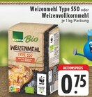 Weizenmehl Type 550 oder Weizenvollkornmehl Angebote von EDEKA Bio bei EDEKA Bonn für 0,75 €