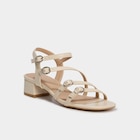 Sandales multibrides à talons 5 cm blanc femme - La Halle à Toulouse Sandales multibrides à talons 5 cm blanc femme en promo chez La Halle Toulouse à 17,99 €