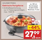 Elektrische Partypfanne Angebote von GOURMETmaxx bei Netto Marken-Discount Seevetal für 27,99 €