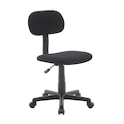Chaise de bureau émeraude noir - CARREFOUR HOME - Carrefour à Épinal Chaise de bureau émeraude noir - CARREFOUR HOME en promo chez Carrefour Épinal à 29,99 €