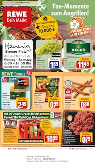 Aktueller REWE Prospekt (Münster) REWE Prospekt "Dein Markt" mit Seiten (Münster)