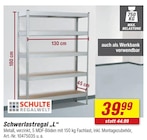 Schwerlastregal „L“ Angebote von Schulte Regalwelt bei toom Baumarkt Herne für 39,99 €