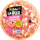 LA PIZZ JAMBON EMMENTAL SODEBO - SODEBO en promo chez Auchan Hypermarché Nancy à 2,92 €