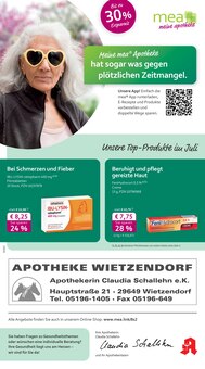 mea - meine apotheke Prospekt der KW 28 "Unsere Juli-Angebote" Aktueller mea - meine apotheke Prospekt "Unsere Juli-Angebote" Seite 1 von 4 Seiten