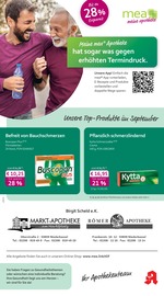 mea - meine apotheke Apotheken Prospekt der aktuellen Woche mit 4 Seiten, gültig von 01.09.2025 bis 30.09.2025, in Bornheim und Umgebung Aktueller mea - meine apotheke Apotheken Prospekt in Bornheim und Umgebung, "Unsere September-Angebote" mit 4 Seiten, 01.09.2025 - 30.09.2025