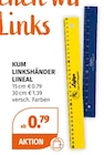 Zeichenbedarf im Müller Prospekt Linkshänder Lineal 15 cm von KUM im aktuellen Müller Prospekt für 0,79 €