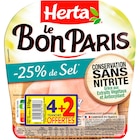 Jambon Cuit Supérieur Le Bon Paris - HERTA dans le catalogue Carrefour